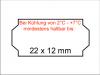 Preisetiketten 22x12 weiss mindestens haltbar bis 