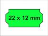 Preisetiketten 22x12 fluo-grün leuchtgrün Klebeetiketten