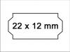 Preisschilder 22x12 weiss permanent weiß Preisetiketten