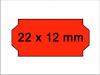 Haftetiketten 22x12 Preisetiketten leucht-rot