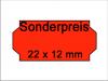 Preisetiketten 22x12 leucht-rot Sonderpreis