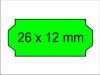Preisauszeichner Etiketten 26x12 leucht-grün permanent