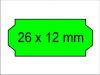 Preisauszeichner Etiketten 26x12 leucht-grün permanent
