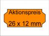 Preisauszeichner Etiketten 26x12 leuchtorange Aktionspreis