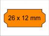 Preisschilder 26x12 leuchtorange orange