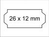 Rollenetiketten 26x12 weiss Preisetiketten
