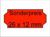 Sonderpreis Etiketten 26x12 leucht-rot perm