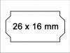 Preisetiketten 26x16W weiss 26x16 mm Preisschilder