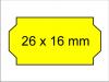 Preisetiketten 26x16 leuchtgelb fluorgelb Haftetiketten