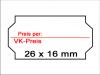 Preisetiketten 26x16 W preis per VK Preis