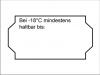 Tiefkühletiketten 26x16 weiss MHD Minus - MHD 18 Grad