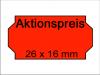 Haftetiketten 26x16 leuchtrot Aktionsrpeis