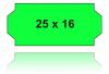 Preisetiketten 25x16 leuchtgrün fluogrün grün 25x16mm