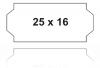 Preisetiketten 25x16 W weiss weiß 25x16mm