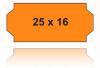 Klebeetiketten 25x16 leucht orange preisschilder
