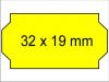 Preisetiketten 32x19 W 32x19mm leuchtgelb gelb