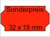 Preisauszeichner Etiketten 32x19 Sonderpreis leucht-rot Angebot