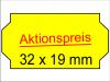 Rollenetiketten 32x19mm leuchtgelb Aktionspreis Sonderpreis