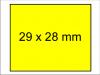 Klebeetiketten 29x28 leuchtgelb fluorgelb 29x28RE