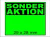 Etiketten auf Rolle 29x28 Sonderaktion grün