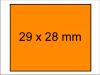 Preisauszeichner Etiketten 29x28 leuchtorange