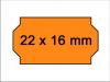 Preisetiketten 22x16 mm leuchtorange orange